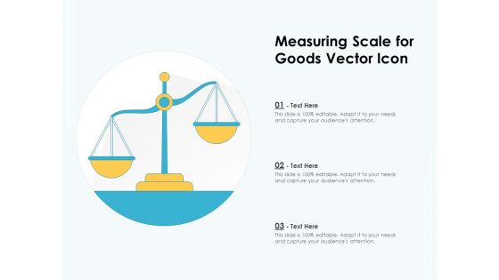 Measuring Scale For Goods Vector Icon Ppt PowerPoint Presentation Gallery Rules PDF