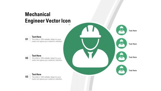 Mechanical Engineer Vector Icon Ppt PowerPoint Presentation Gallery Graphic Images PDF