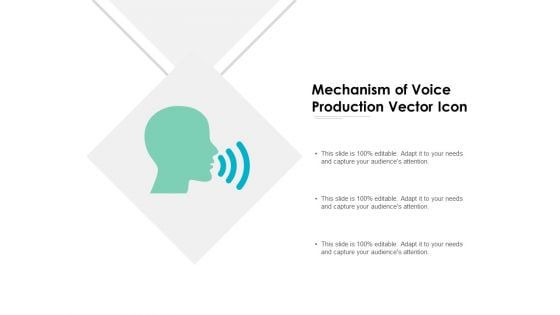 Mechanism Of Voice Production Vector Icon Ppt PowerPoint Presentation Portfolio Themes