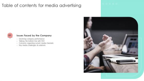 Media Advertising Table Of Contents Formats PDF