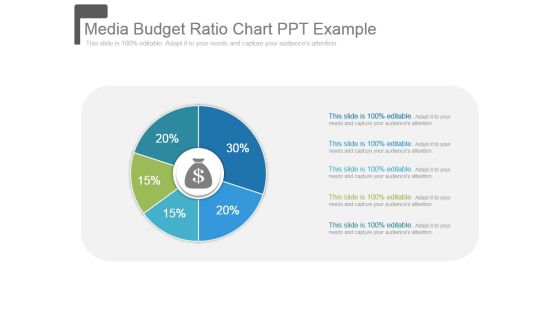 Media Budget Ratio Chart Ppt Example