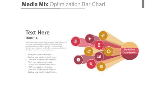 Media Mix Optimization Bar Chart Ppt Slides