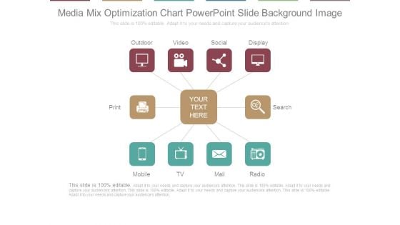 Media Mix Optimization Chart Powerpoint Slide Background Image