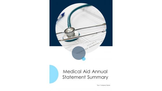 Medical Aid Annual Statement Summary One Pager Documents