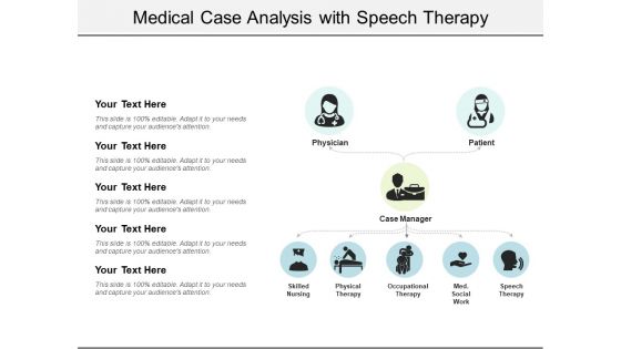 Medical Case Analysis With Speech Therapy Ppt PowerPoint Presentation File Outline PDF