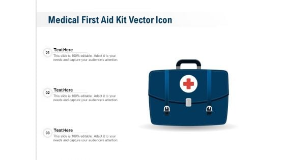 Medical First Aid Kit Vector Icon Ppt PowerPoint Presentation Gallery Icons PDF