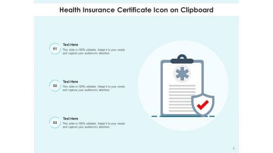 Medical Insurance Icon Clipboard Health Ppt PowerPoint Presentation Complete Deck