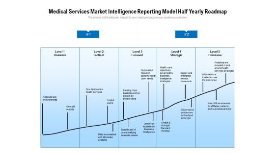 Medical Services Market Intelligence Reporting Model Half Yearly Roadmap Infographics