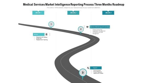 Medical Services Market Intelligence Reporting Process Three Months Roadmap Demonstration