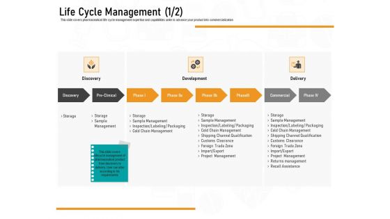 Medicine Promotion Life Cycle Management Delivery Ppt PowerPoint Presentation Icon Rules PDF