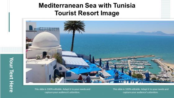 Mediterranean Sea With Tunisia Tourist Resort Image Ppt PowerPoint Presentation Gallery Picture PDF