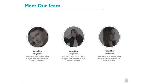 Meet Our Team Communication Introduction Ppt PowerPoint Presentation Layouts Sample