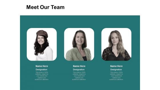 Meet Our Team Communication Ppt PowerPoint Presentation Deck