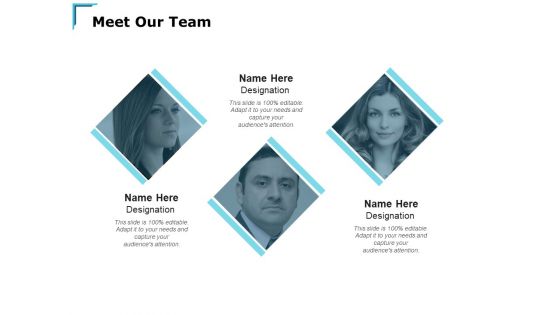 Meet Our Team Communication Ppt PowerPoint Presentation Icon Slide Portrait