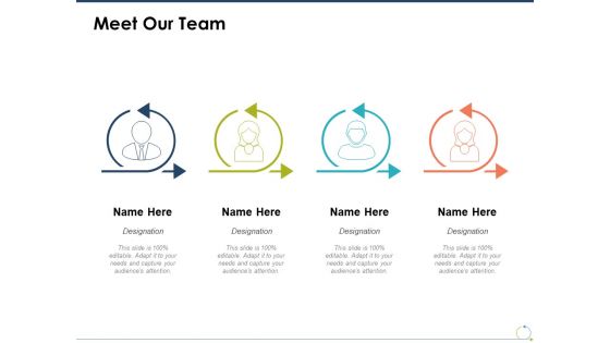 Meet Our Team Communication Ppt PowerPoint Presentation Infographic Template Slide Portrait