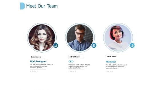 Meet Our Team Communication Ppt PowerPoint Presentation Pictures Summary