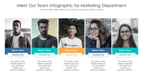 Meet Our Team Infographic For Marketing Department Structure PDF