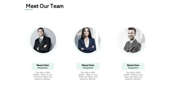 Meet Our Team Introduction Ppt PowerPoint Presentation Summary Ideas