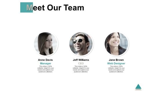 Meet Our Team Introduction Ppt PowerPoint Presentation Summary Show