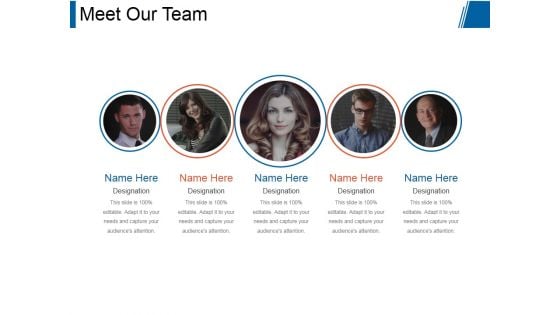 Meet Our Team Ppt PowerPoint Presentation Designs