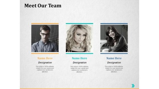 Meet Our Team Ppt PowerPoint Presentation Ideas Example Introduction Meet Our Team Ppt PowerPoint Presentation Ideas Example Introduction