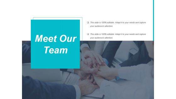 Meet Our Team Ppt PowerPoint Presentation Model Background