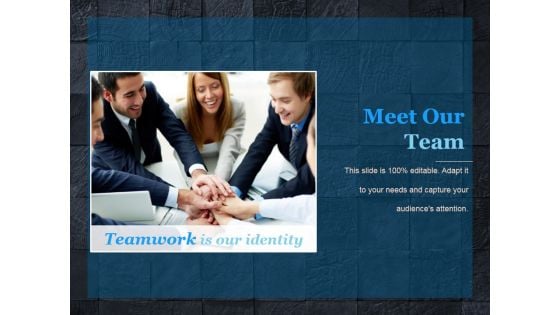 meet our team ppt powerpoint presentation model graphics