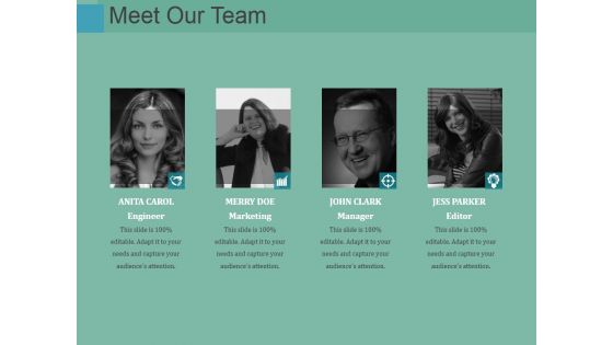 Meet Our Team Ppt PowerPoint Presentation Outline Designs Download Meet Our Team Ppt PowerPoint Presentation Outline Designs Download