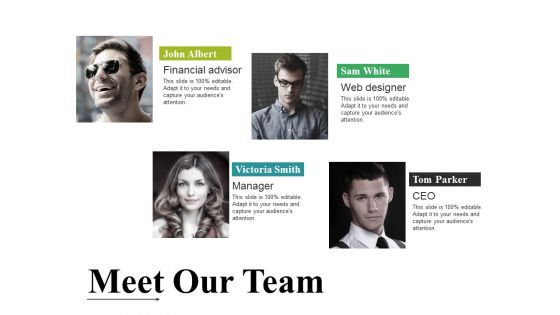 Meet Our Team Ppt PowerPoint Presentation Outline Example File Meet Our Team Ppt PowerPoint Presentation Outline Example File
