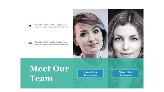 Meet Our Team Ppt PowerPoint Presentation Pictures Backgrounds