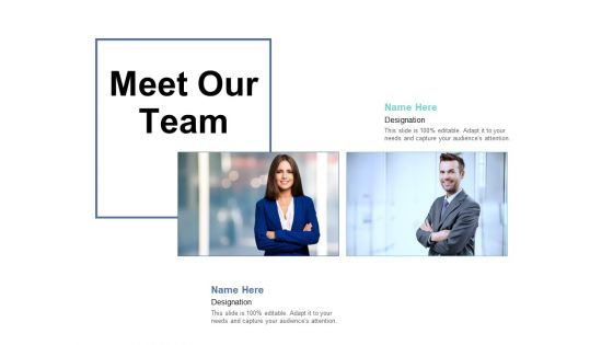 Meet Our Team Ppt PowerPoint Presentation Pictures Graphic Tips