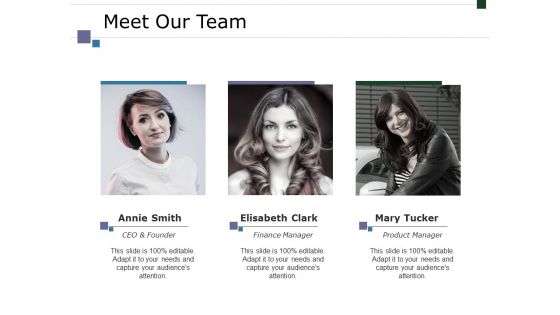 Meet Our Team Ppt PowerPoint Presentation Pictures Master Slide Meet Our Team Ppt PowerPoint Presentation Pictures Master Slide