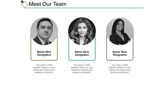 Meet Our Team Ppt PowerPoint Presentation Portfolio Model