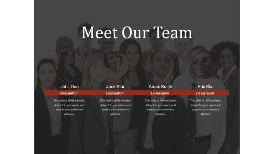 Meet Our Team Ppt PowerPoint Presentation Show Outfit Meet Our Team Ppt PowerPoint Presentation Show Outfit