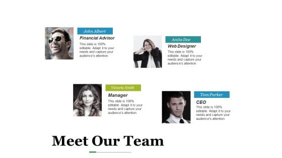 Meet Our Team Ppt PowerPoint Presentation Summary Visuals Meet Our Team Ppt PowerPoint Presentation Summary Visuals