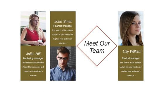 Meet Our Team Ppt PowerPoint Presentation Templates