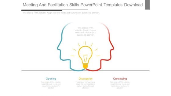 Meeting And Facilitation Skills Powerpoint Templates Download