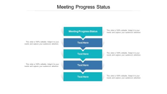 Meeting Progress Status Ppt PowerPoint Presentation Pictures Infographic Template Cpb