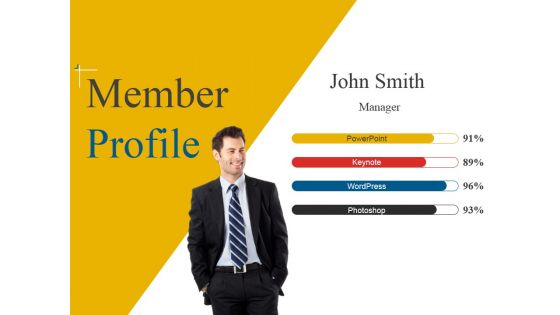 Member Profile Ppt PowerPoint Presentation File Inspiration