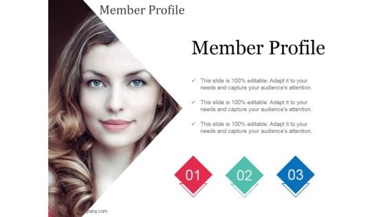 Member Profile Ppt Powerpoint Presentation Gallery Maker