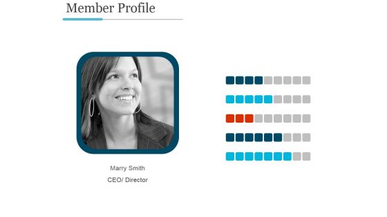 Member Profile Ppt PowerPoint Presentation Icon