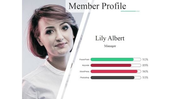 Member Profile Ppt PowerPoint Presentation Portfolio Example