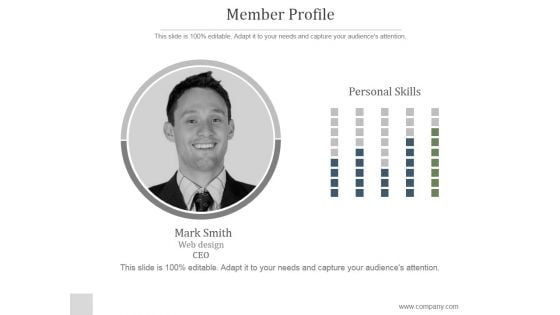 Member Profile Ppt PowerPoint Presentation Show