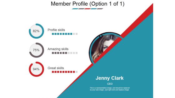 Member Profile Template 1 Ppt PowerPoint Presentation Inspiration Grid