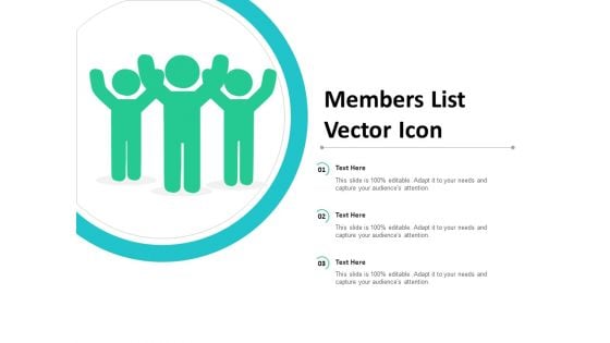 Members List Vector Icon Ppt Powerpoint Presentation Summary Show