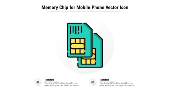 Memory Chip For Mobile Phone Vector Icon Ppt PowerPoint Presentation Styles Topics PDF