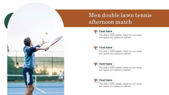 Men Double Lawn Tennis Afternoon Match Background PDF