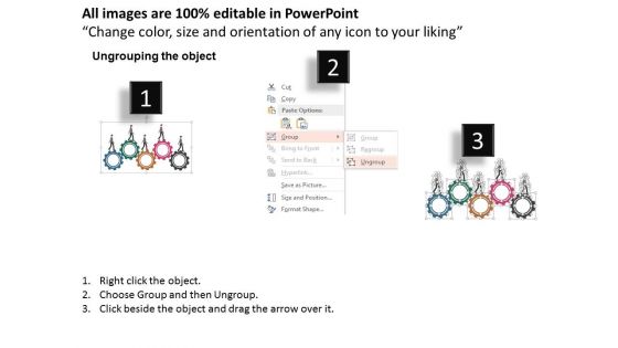 Men On Gears With Icons Powerpoint Templates