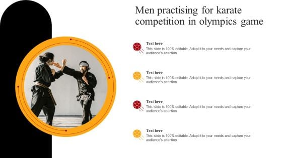 Men Practising For Karate Competition In Olympics Game Mockup PDF