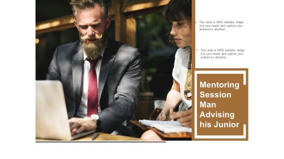 Mentoring Session Man Advising His Junior Ppt PowerPoint Presentation Infographic Template Templates